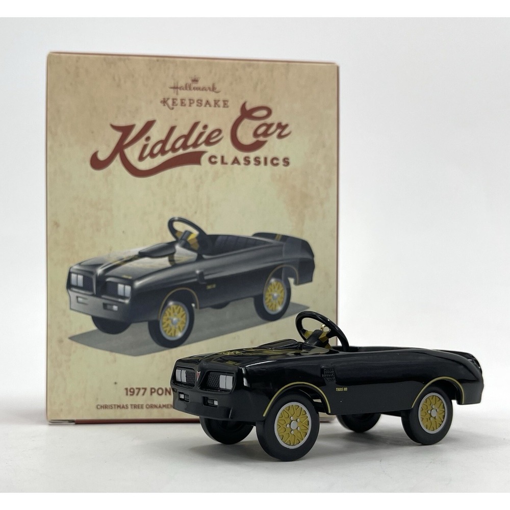 Hallmark Keepsake Kiddie Car Classics 1977 Black Pontiac Trans Am Ornament NIOB